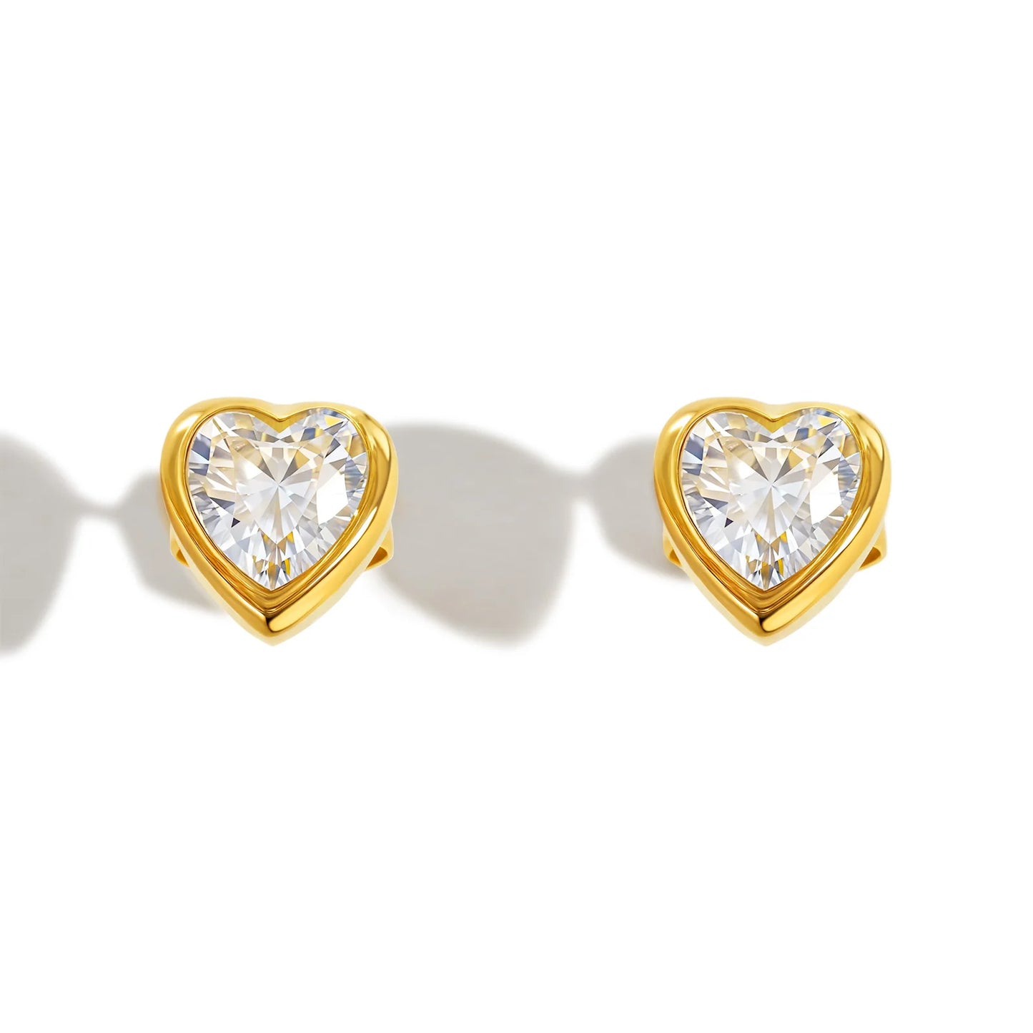 Lienne Heart Zircon Studs