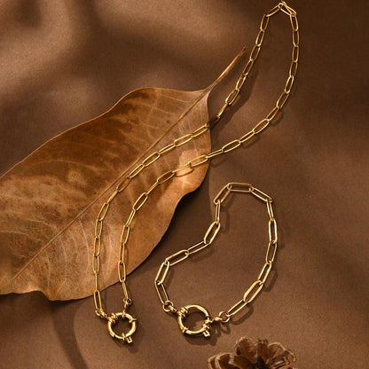 Celine Gold Paperclip Set