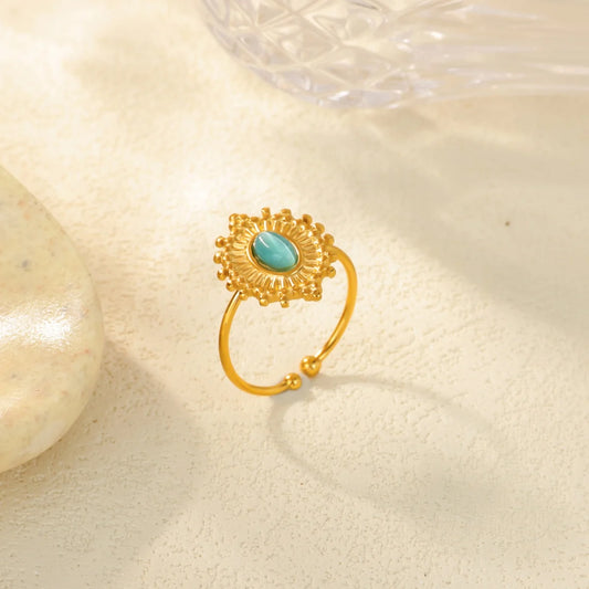 Aria Oval Stone Ring