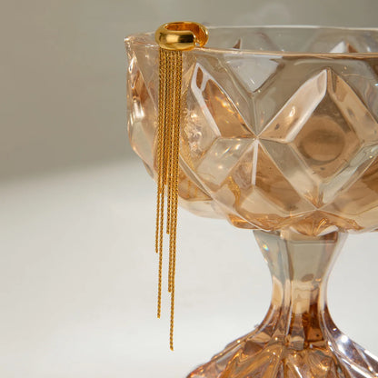 Calla Gold Tassel Clip