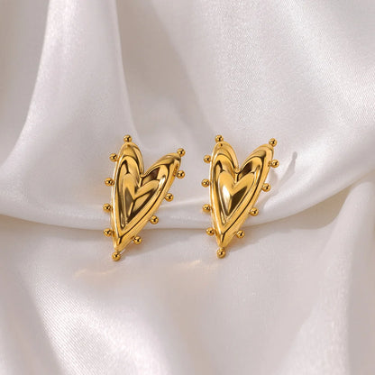 Quinn Heart Studs