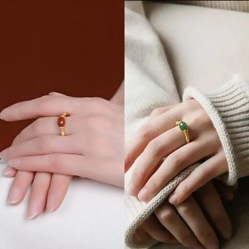 Bamboo Charm Ring