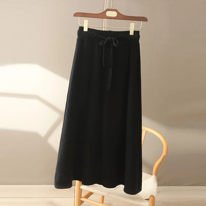 Clara Wool A-Line Skirt