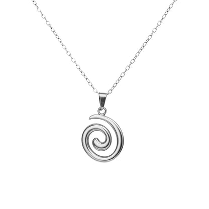 Aveline Spiral Pendant Necklace