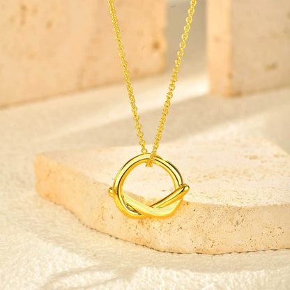 Iris Knot Pendant Necklace