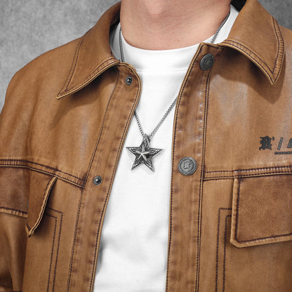 Star Pendant Stainless Steel Necklace