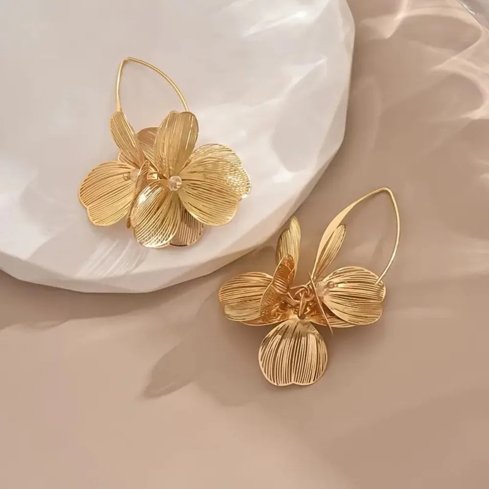 Dahlia Hoop Earrings
