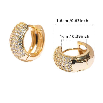 Sophie Zircon Hoop Earrings