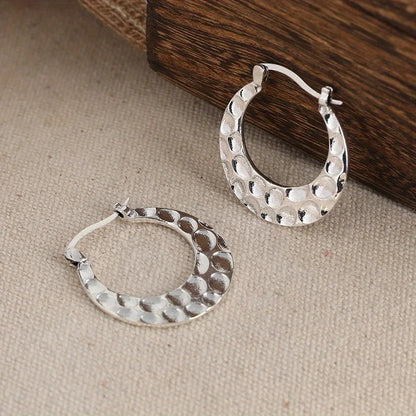 Ripple Hoop Earrings