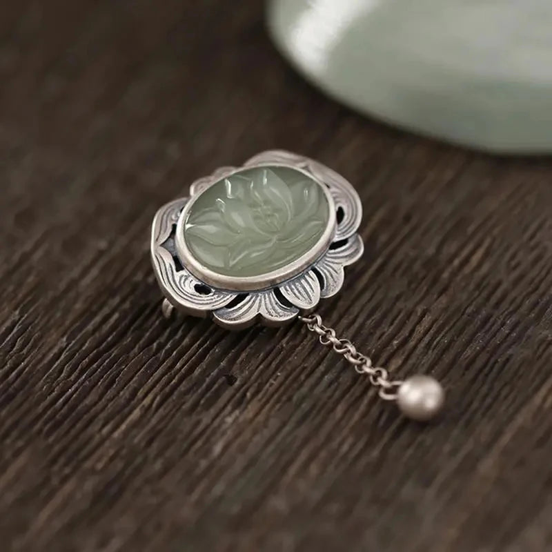 Jasper Blossom Brooch