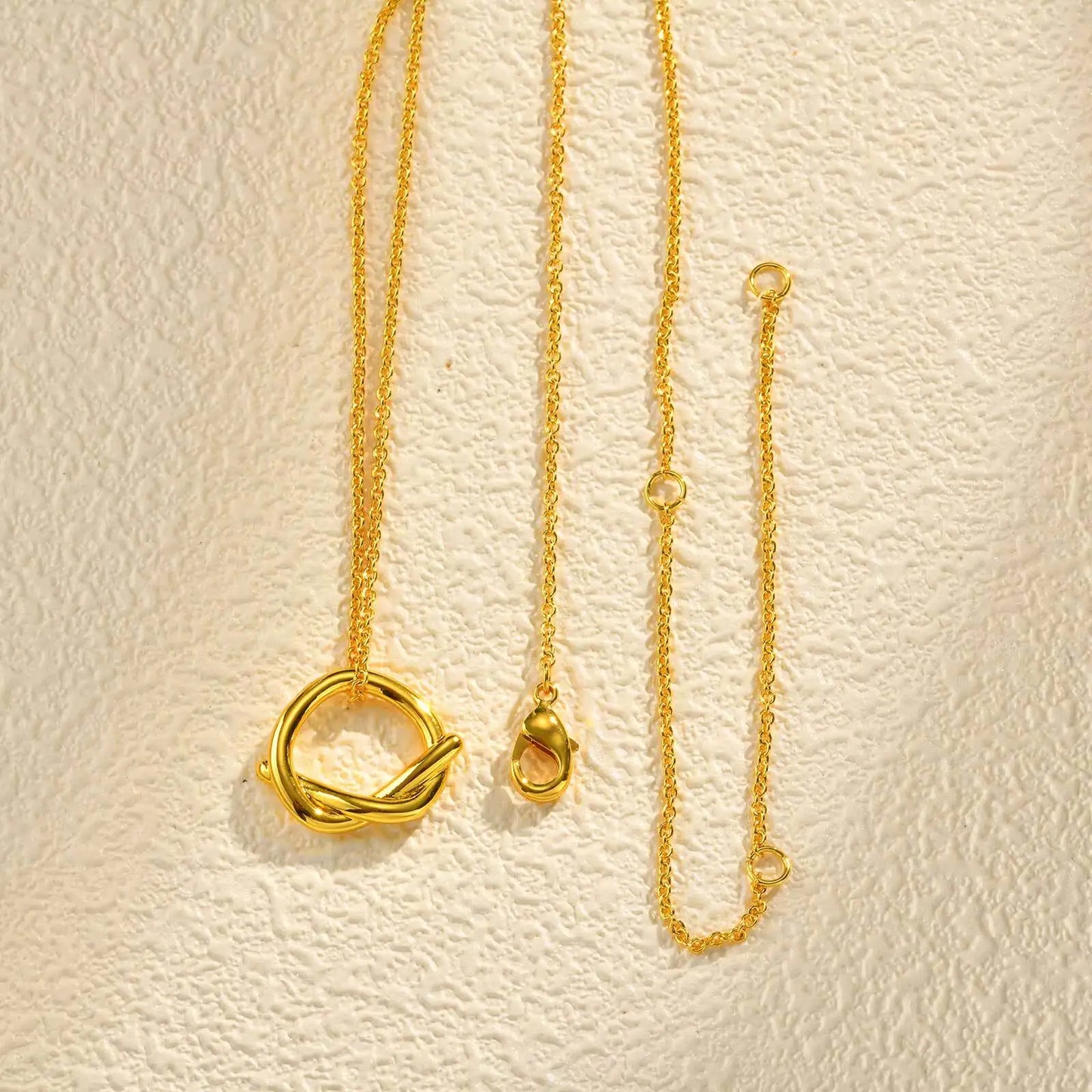 Iris Knot Pendant Necklace