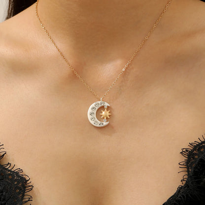 Moon & Sun Pendant Necklace