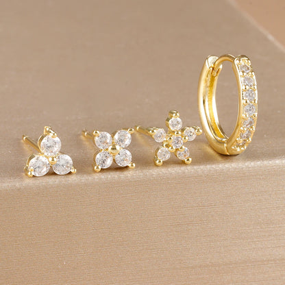 Aria Gold Earring Set
