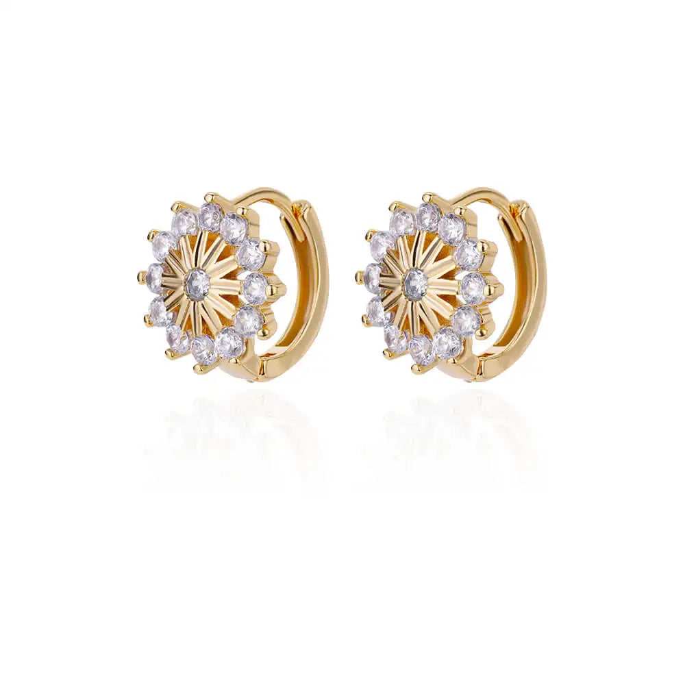 Arlina Snowflake Hoops