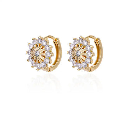 Arlina Snowflake Hoops