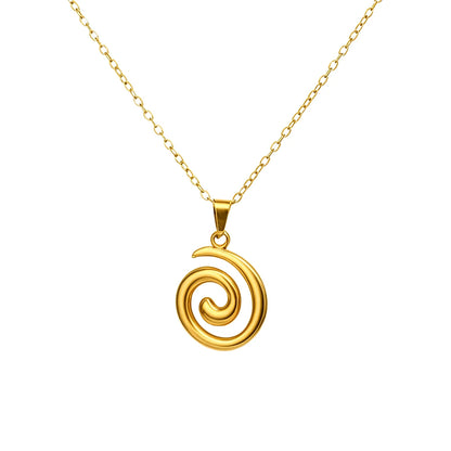 Aveline Spiral Pendant Necklace