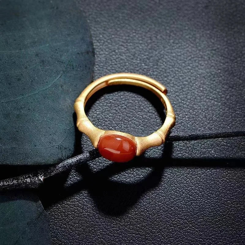 Bamboo Charm Ring