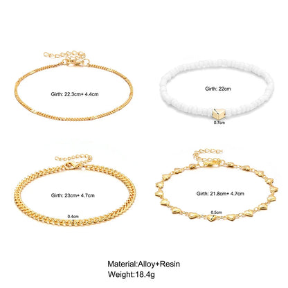 Melodie Boho Heart Anklet