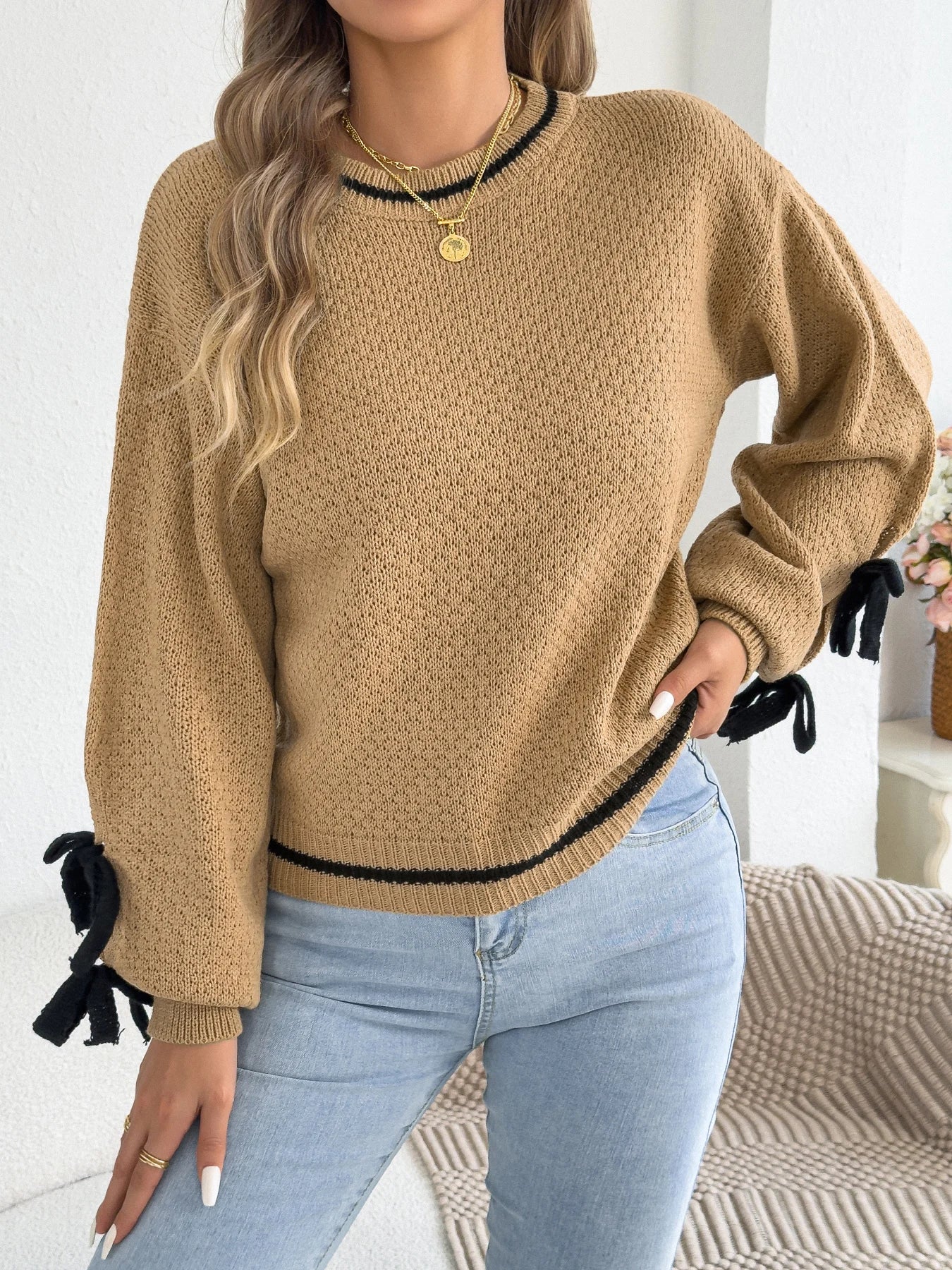 Valentina Lantern Sleeve Sweater
