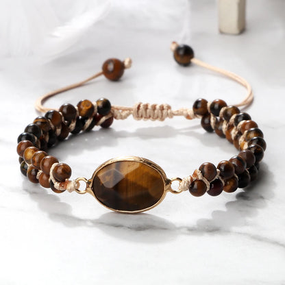 Tiger Eye Yoga Wrap Bracelet