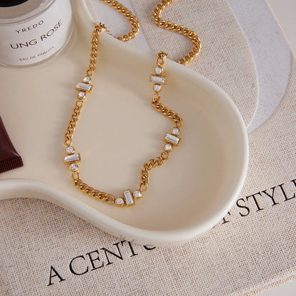 Nova Crystal Chain Necklace