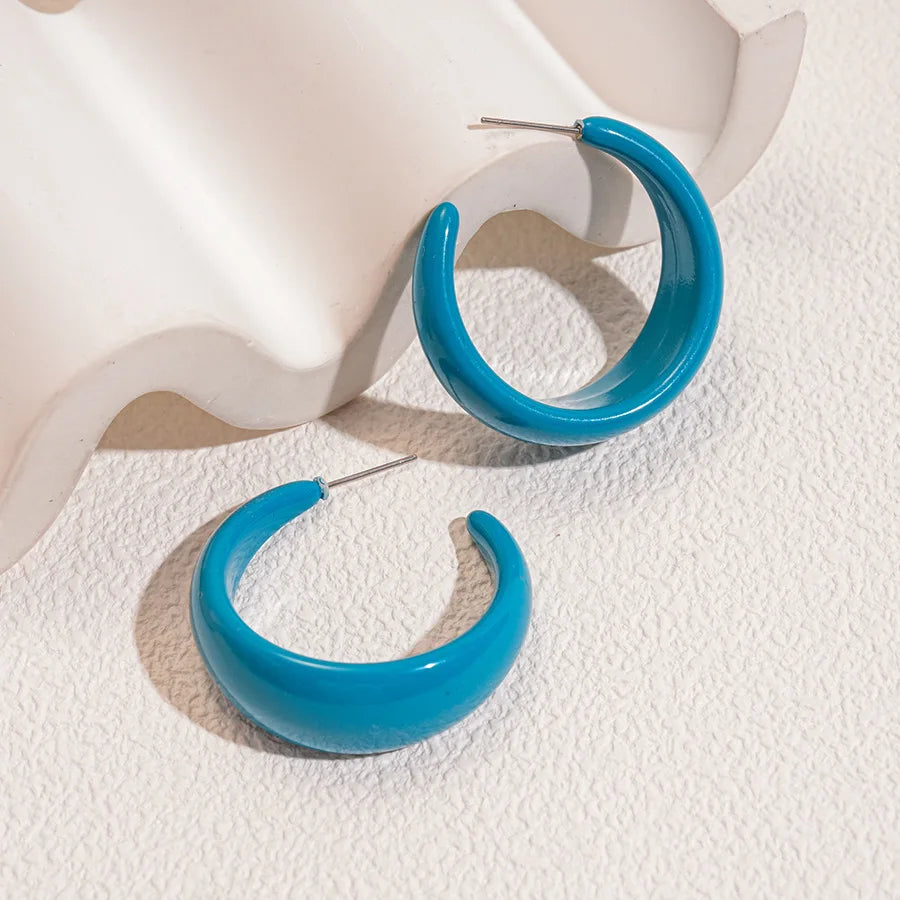 Niva Round Hoop Earrings