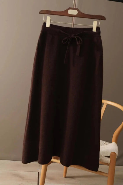 Clara Wool A-Line Skirt