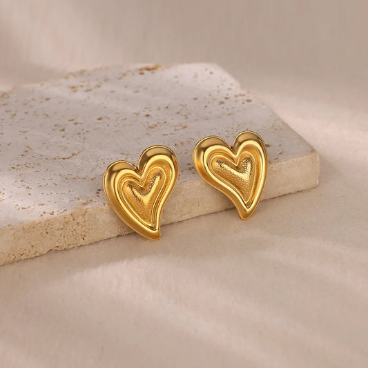 Quinn Heart Studs
