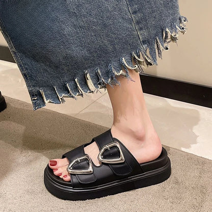 Noa Rubber Platform Slides