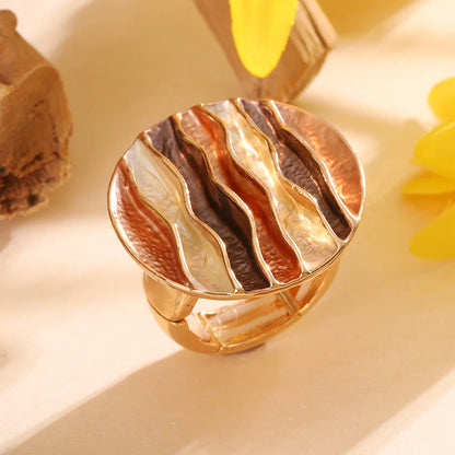 Luxe Geometric Gold Ring