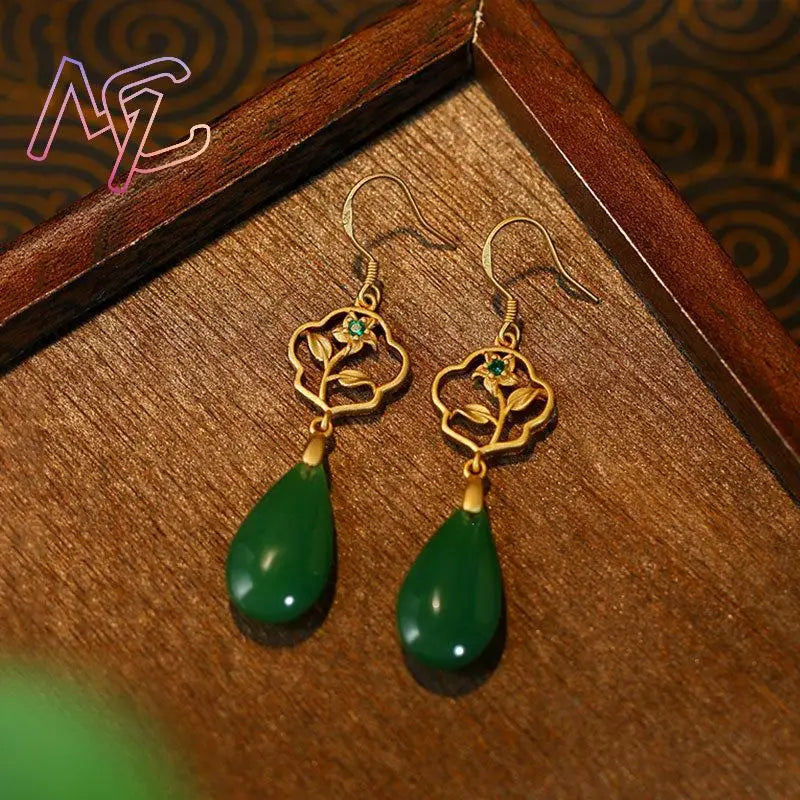 Golden Teardrop Elegance