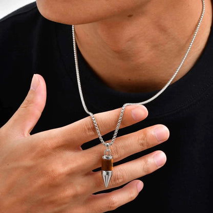 Titan Stone Bullet Necklace