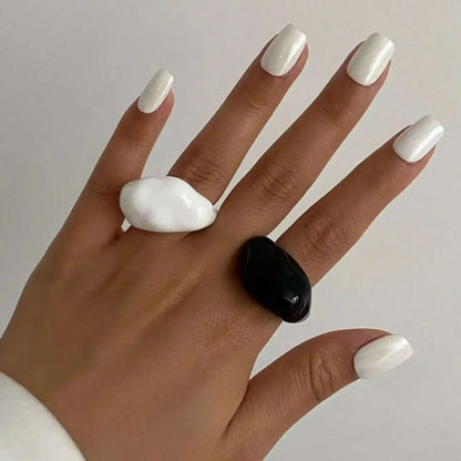 Zyra Geometric Resin Ring