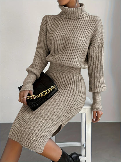 Noelle Ribbed Knit Dress