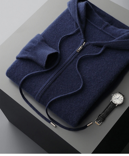 Ezra Cashmere Zip Hoodie