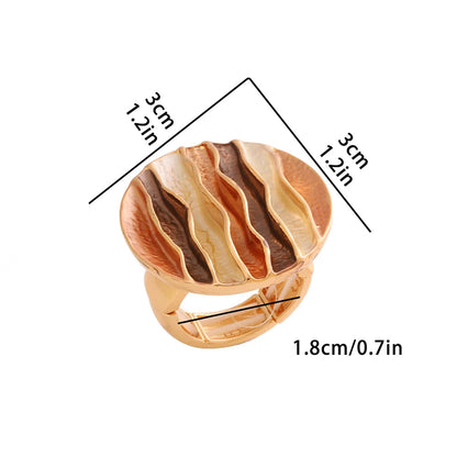 Luxe Geometric Gold Ring