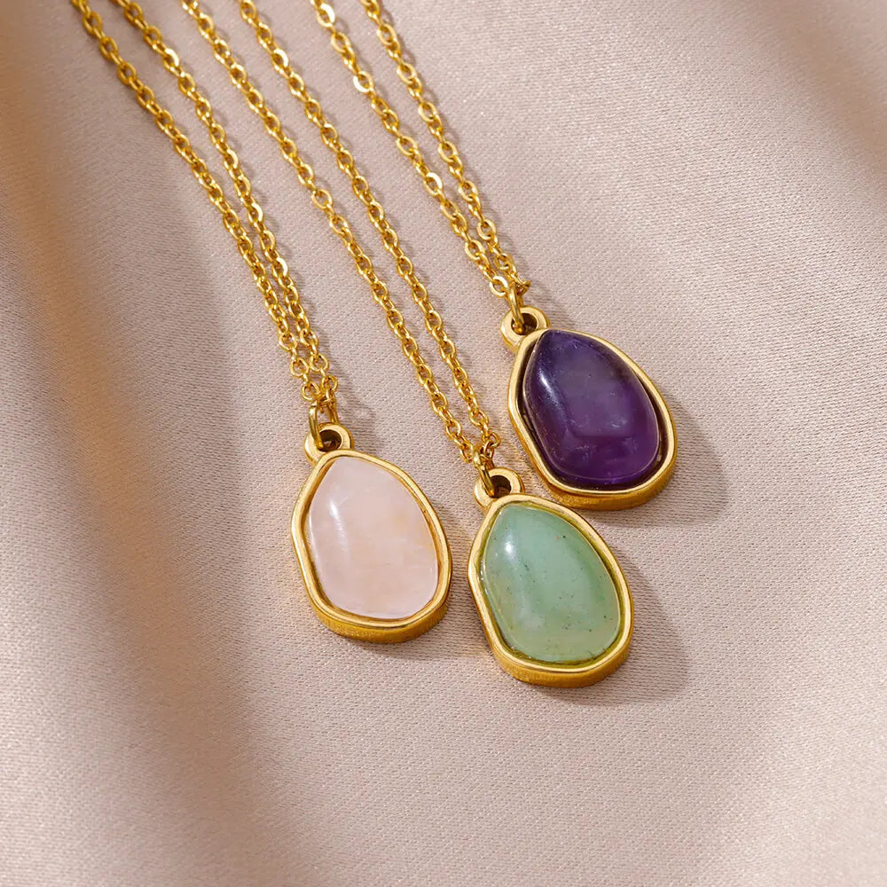 Natural Healing Crystal Necklace