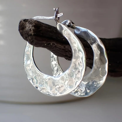 Ripple Hoop Earrings