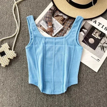 Kaia Denim Corset Top