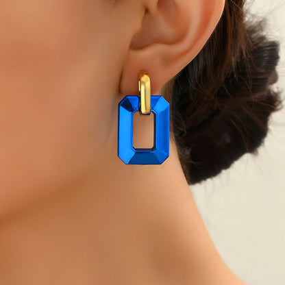 Lora Geometric Acrylic Earrings