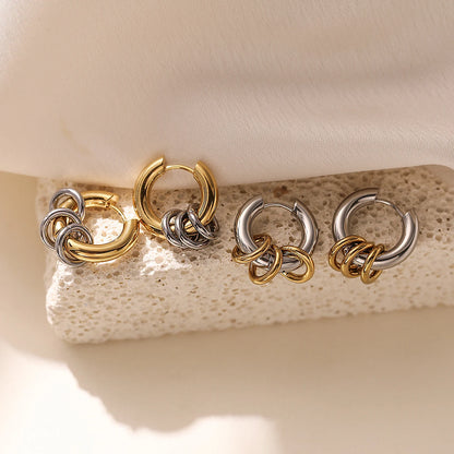 Classic Steel Hoop Earrings