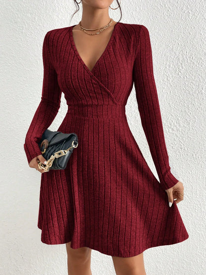 Amara Knit Wrap Dress