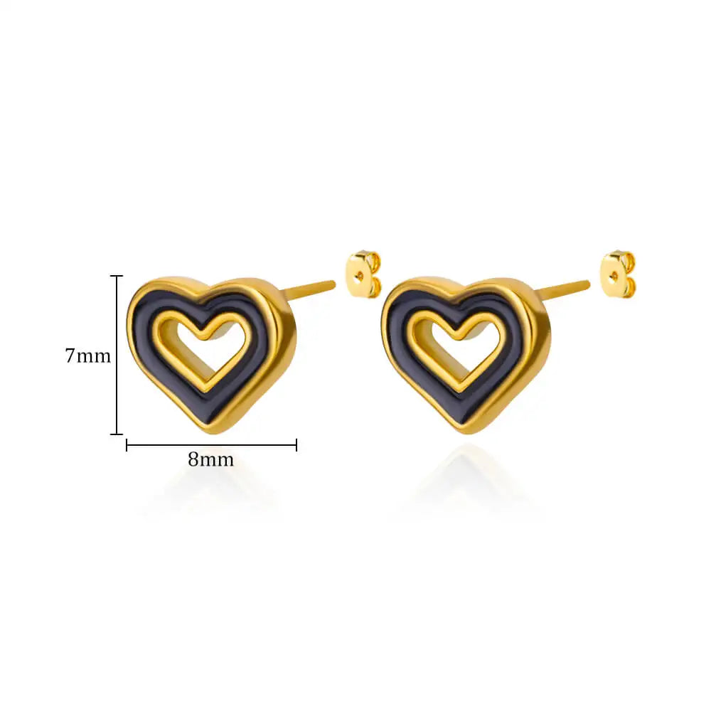 Vela Heart Studs