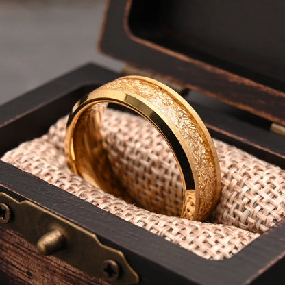 Gold Foil Tungsten Carbide Ring