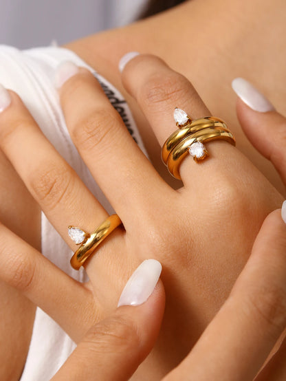 Celeste Teardrop Ring