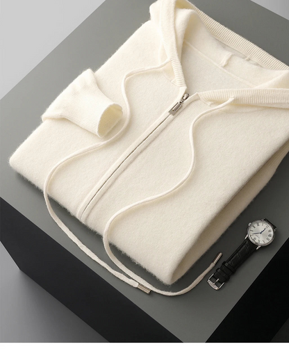 Ezra Cashmere Zip Hoodie