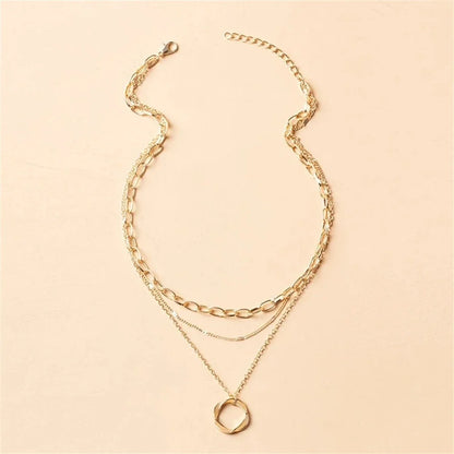 Liora Layered Circle Necklace