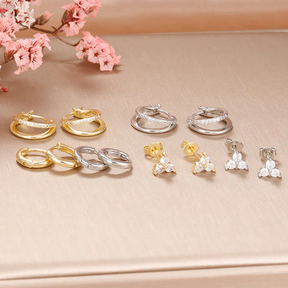 Elysia Double-Layer Hoops