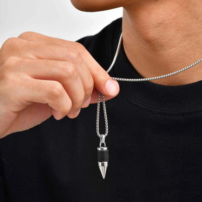 Titan Stone Bullet Necklace