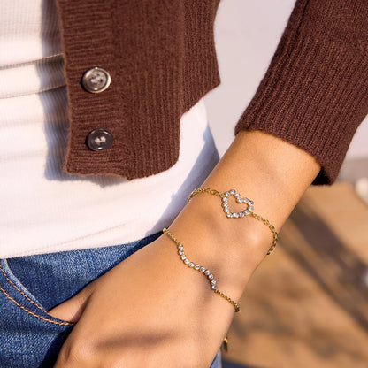Crystal Heart Bracelet
